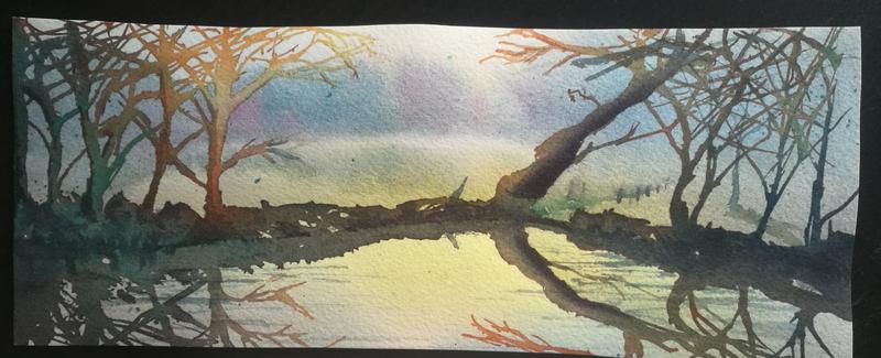 Second exercice: réalisation de l'aquarelle